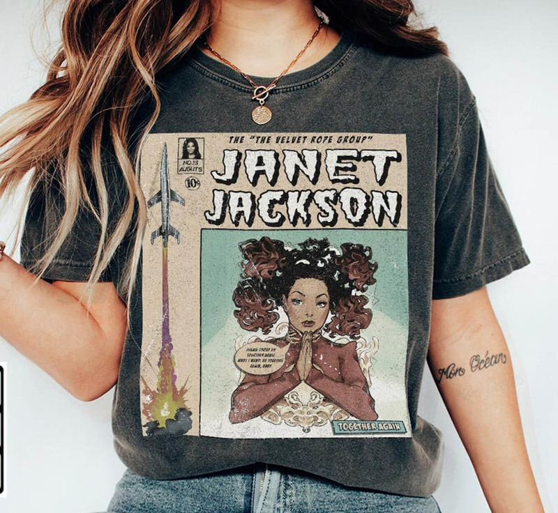 Janet Jackson Comic Book Art Shirt