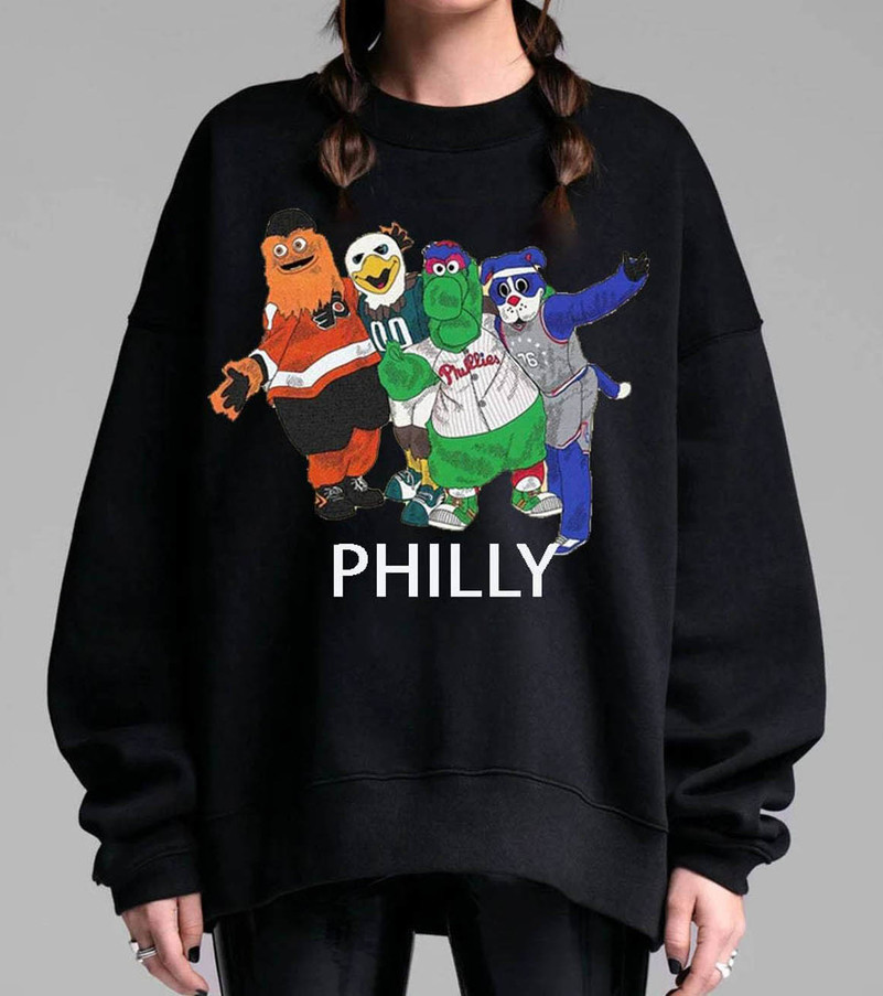 Philly Mascots Shirt, Phillies Phanatic Unisex Hoodie Long Sleeve