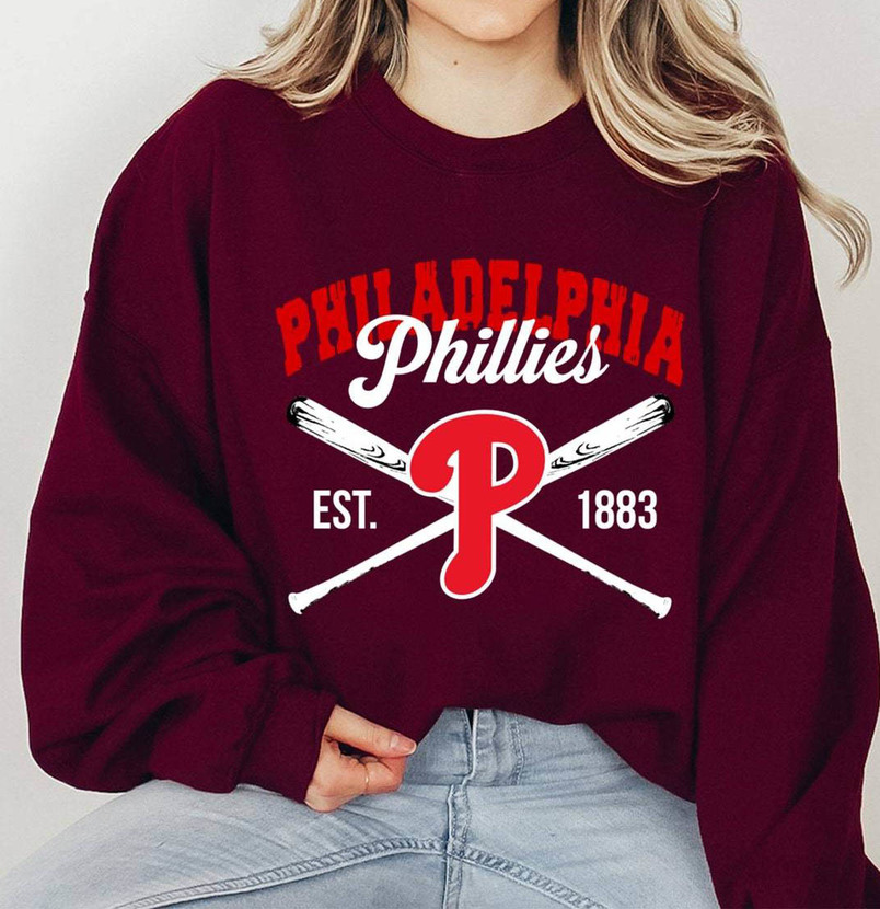 Vintage 90s Philadelphia Phillies Shirt, Philadelphia Baseball Long Sleeve Short Sleeve