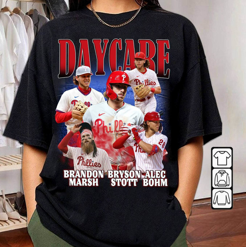 Daycare Philadelphia Baseball Shirt, Bryson Stott Alec Bohm Brandon Unisex T Shirt Tee Tops