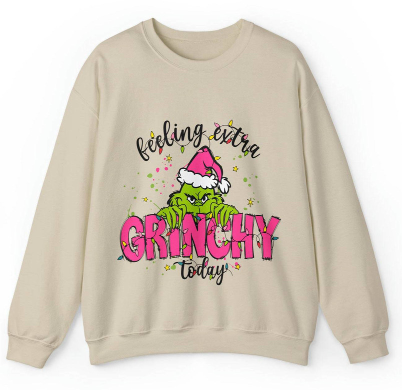 Feeling Extra Grinchy Christmas Shirt, Christmas Short Sleeve Unisex T Shirt