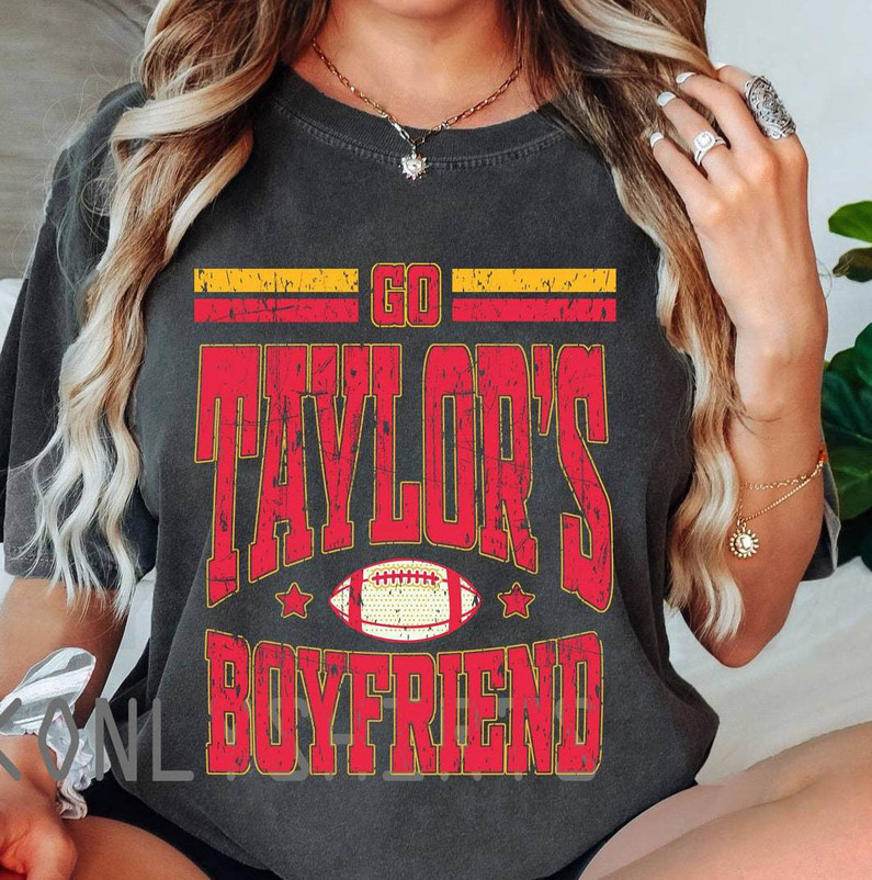 Go Taylors Boyfriend Shirt, Retro Travis Swiftie Tee Tops Short Sleeve