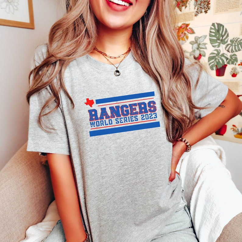 Exas Rangers Baseball Shirt, Rangers Vintage Short Sleeve Tee Tops