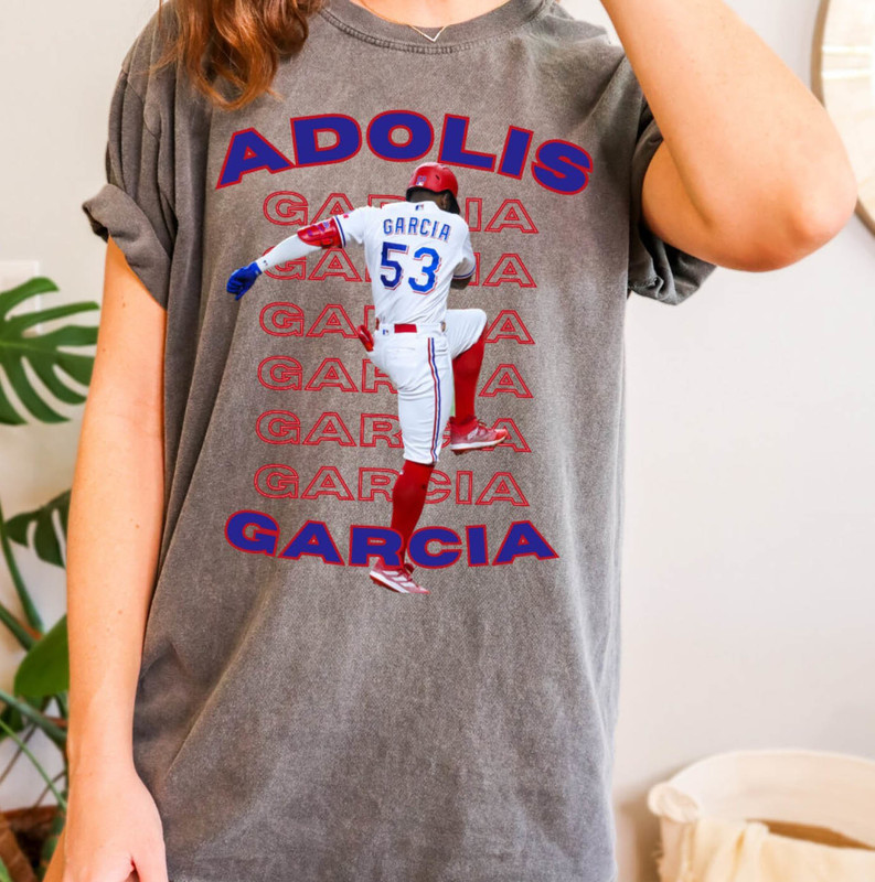 Adolis Garcia Texas Rangers Shirt, Trendy Baseball Unisex T Shirt Crewneck