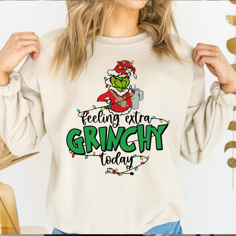 The Grinch Christmas Cute Shirt, Funny Grinch Tee Tops Unisex Hoodie