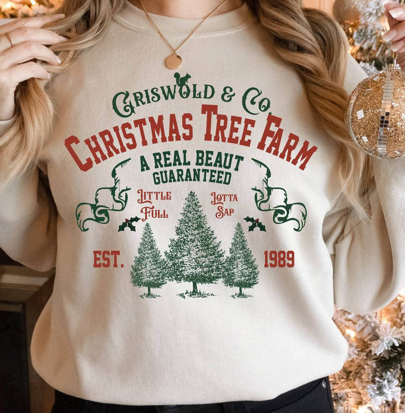 Griswold Christmas Tree Farm Shirt, Christmas Vacation Crewneck Unisex Hoodie
