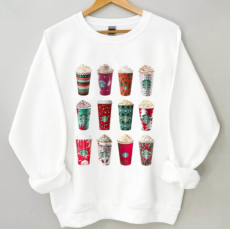 Christmas Coffee Shirt, Christmas Starbucks Unisex T Shirt Crewneck