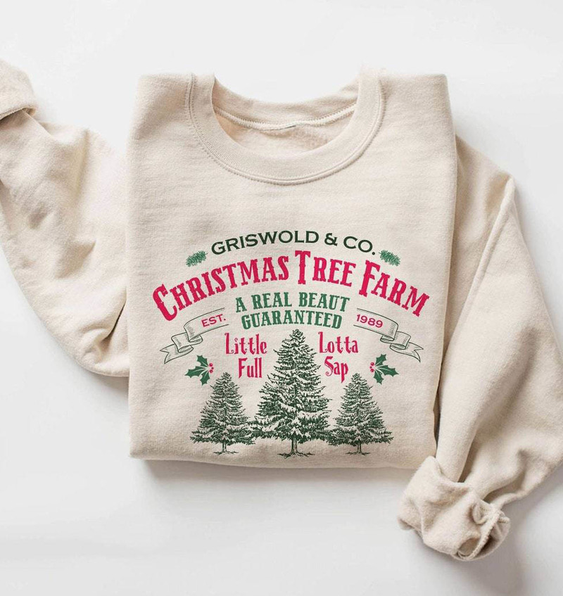 Griswold Christmas Tree Farm Shirt, Christmas Party Long Sleeve Unisex Hoodie