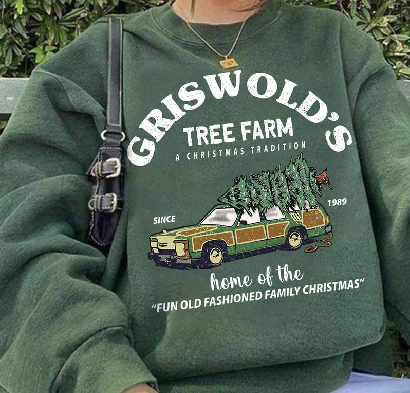 Griswold Christmas Tree Farm Shirt, Funny Christmas Tee Tops Unisex Hoodie