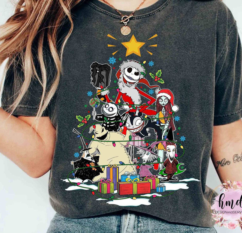 Nightmare Before Christmas Shirt, Mickey Christmas Party Unisex Hoodie Long Sleeve