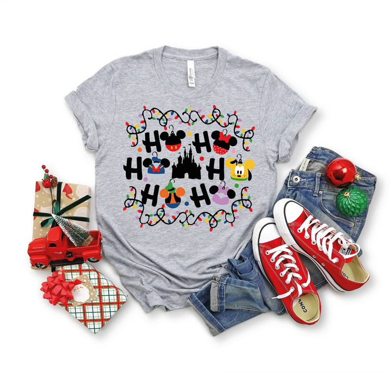 Ho Ho Ho Christmas Shirt, Ho Ho Ho Mickey Unisex T Shirt Short Sleeve