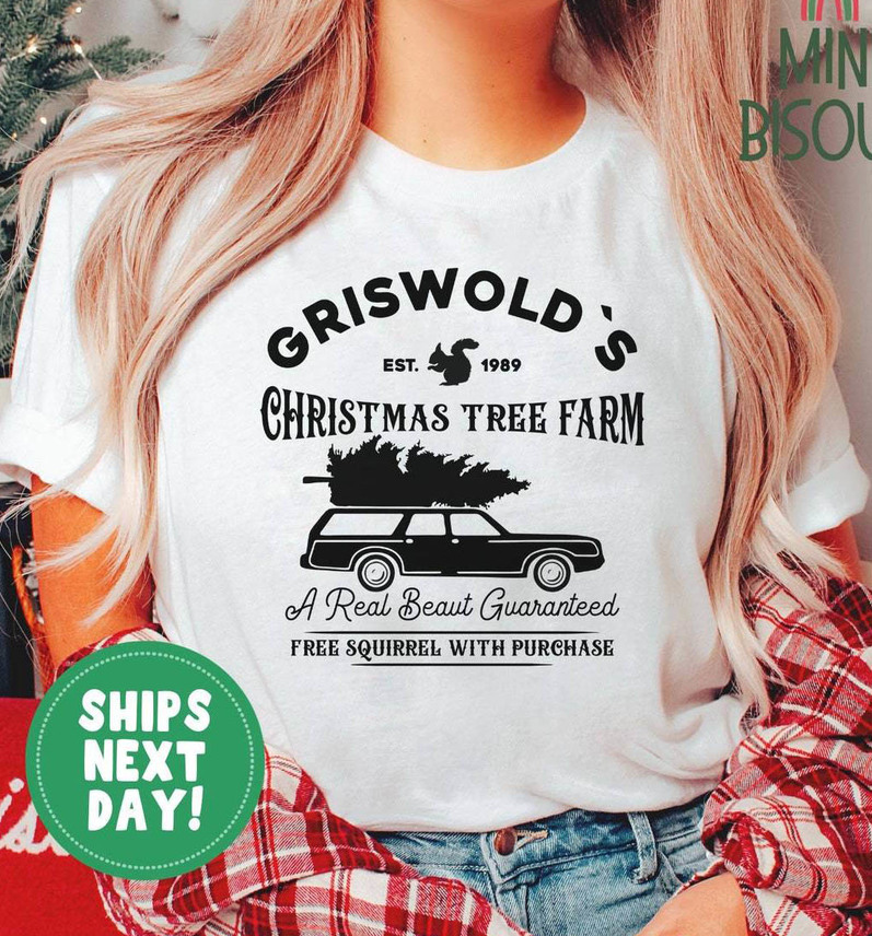 Christmas Vacation Shirt, Griswold Christmas Tree Farm Unisex T Shirt Crewneck