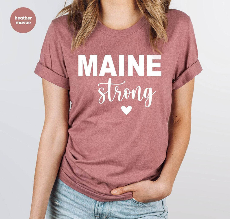 Pray For Maine Shirt, Lewiston Strong Trendy Long Sleeve Unisex Hoodie