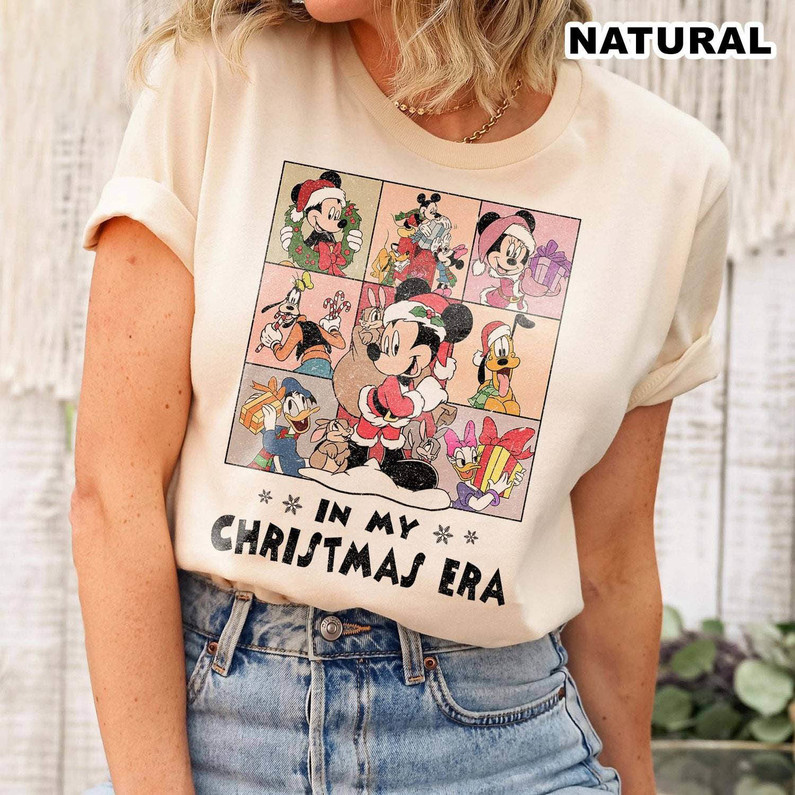 In My Christmas Era Shirt, Mickey And Friends Christmas Long Sleeve Unisex T Shirt