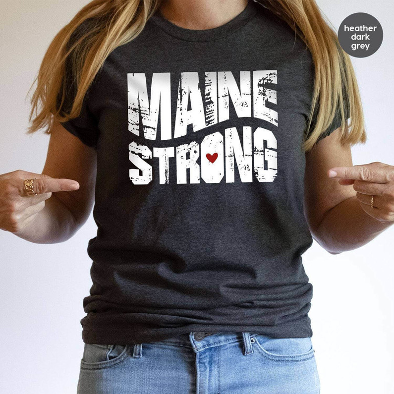 Pray For Maine Shirt, Lewiston Strong Retro Sweatshirt Unisex Hoodie