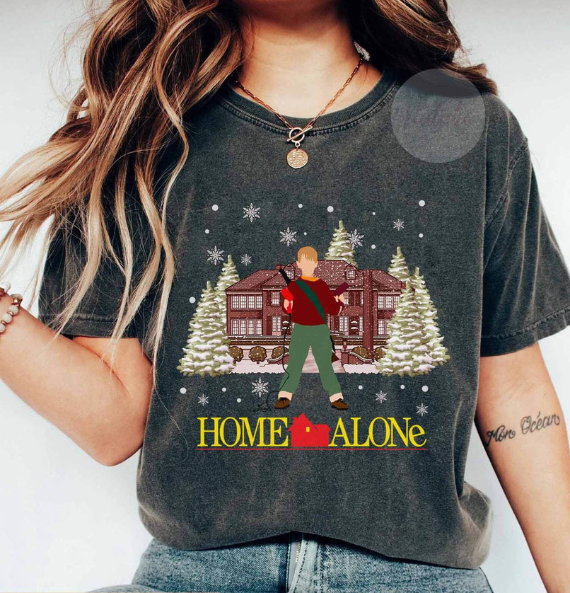 Retro Christmas Movie Shirt, All The Home Alone Unisex Hoodie Crewneck Sweatshirt