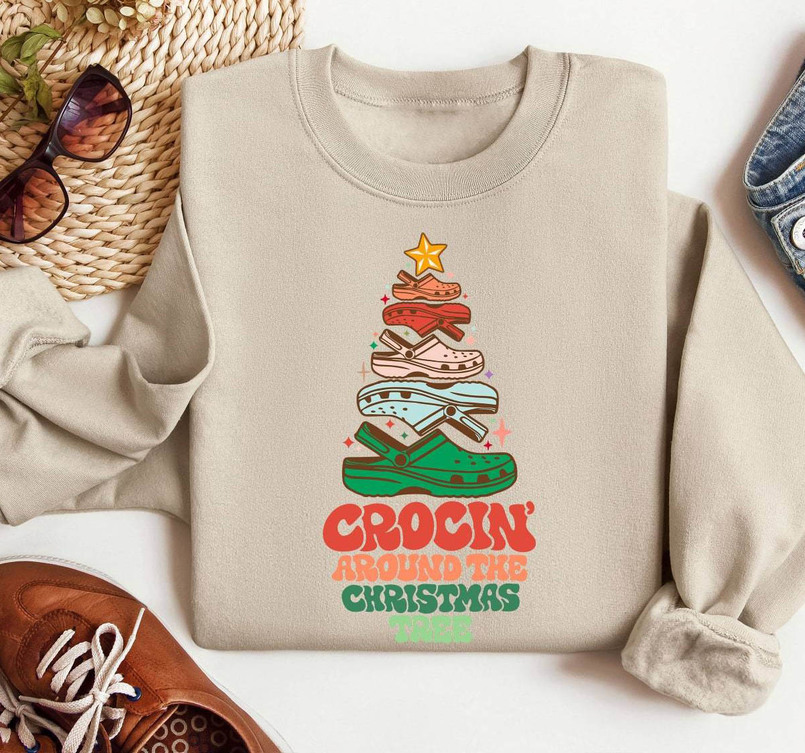 Crocin Around The Christmas Tree Funny Shirt, Christmas Trendy Unisex Hoodie Tee Tops