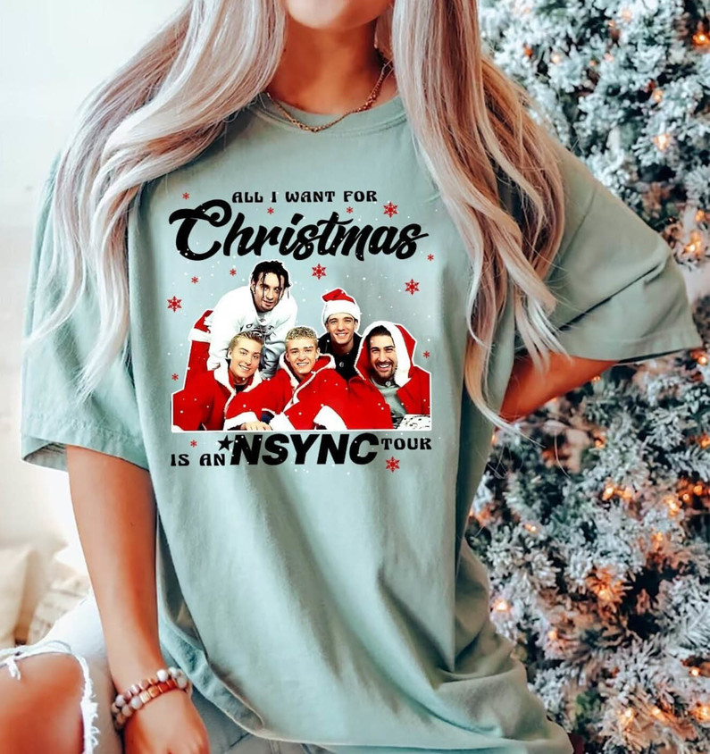 Nsync Christmas Shirt, Vintage Nsync Unisex Hoodie Long Sleeve