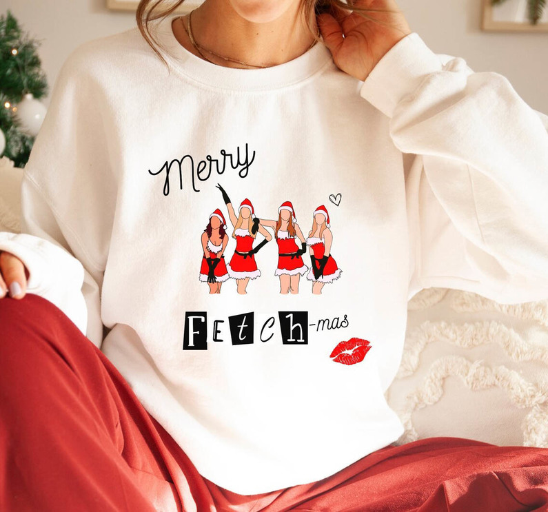 Merry Fetchmas Sweatshirt, Funny Xmas Holiday Long Sleeve Hoodie