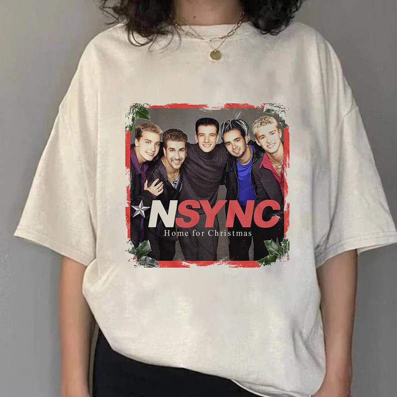 Nsync Home For Christmas Shirt, Nsync Christmas Short Sleeve Tee Tops