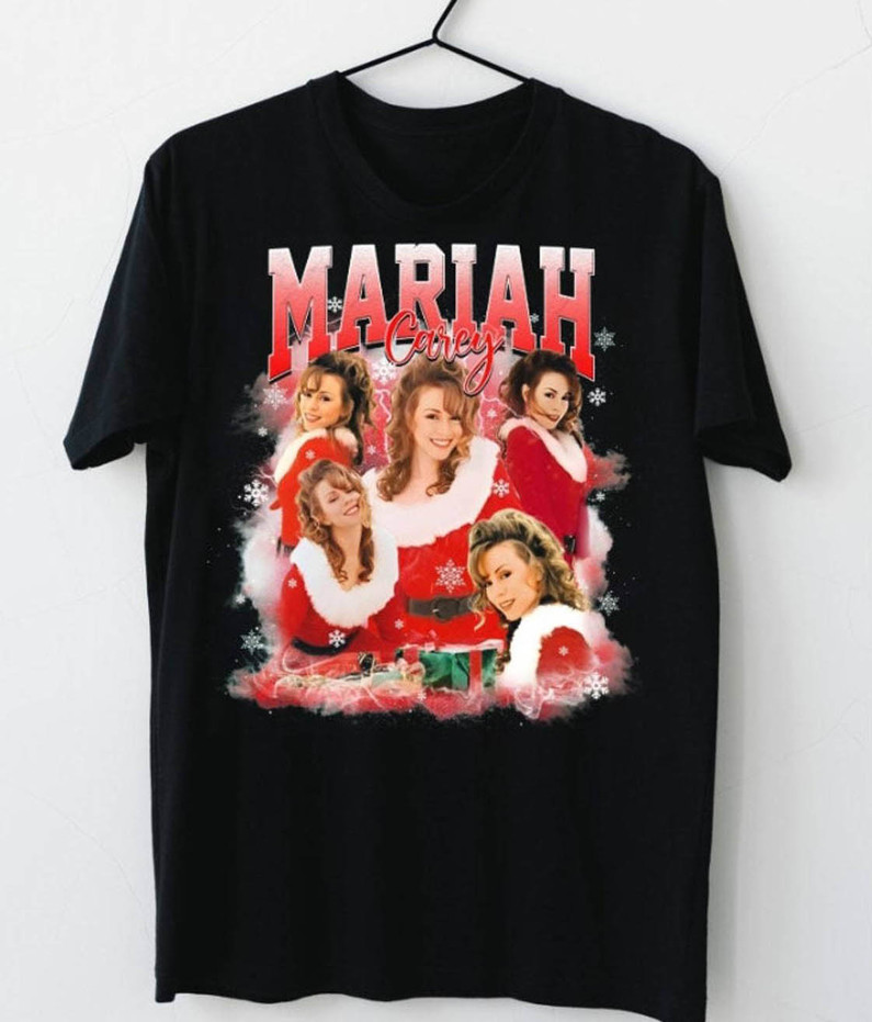 Mariah Carey Christmas Vintage Shirt, All I Want For Christmas Short Sleeve Long Sleeve