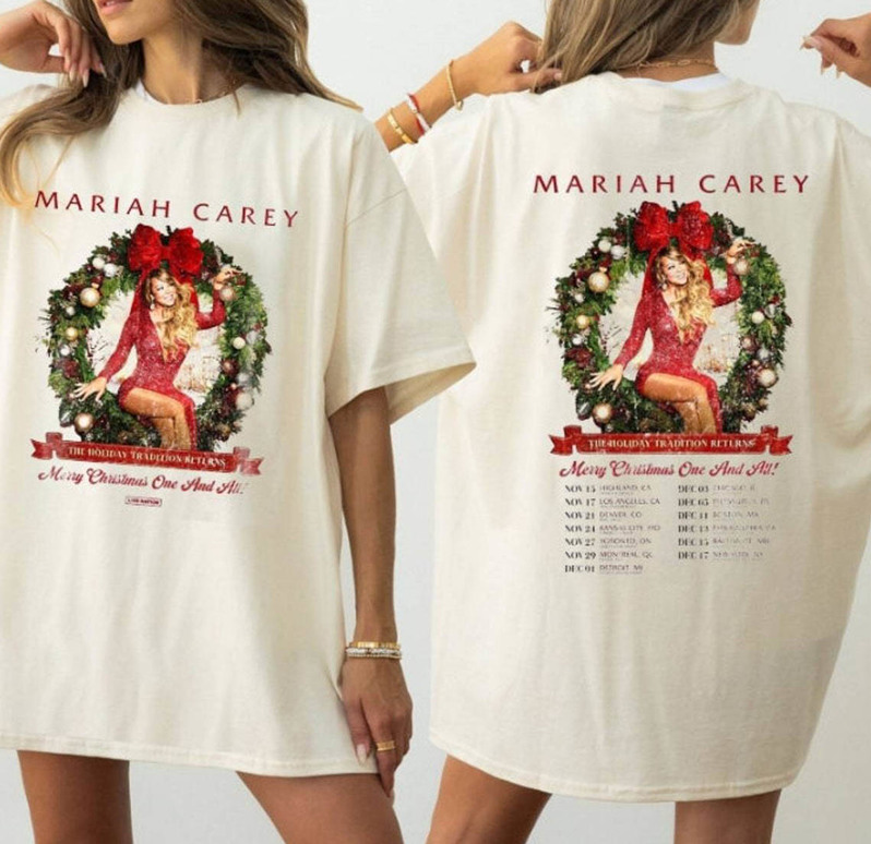 All I Want For Christmas Is Mariah Carey Shirt, Music Xmas Crewneck Sweatshirt Sweater