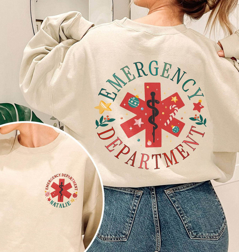 Er Nurse Christmas Shirt, Cute Emergency Department Unisex T Shirt Tee Tops