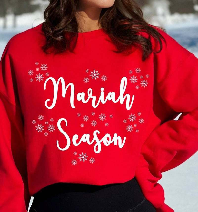 Mariah Carey Christmas Trendy Shirt, Merry Christmas Short Sleeve Unisex T Shirt
