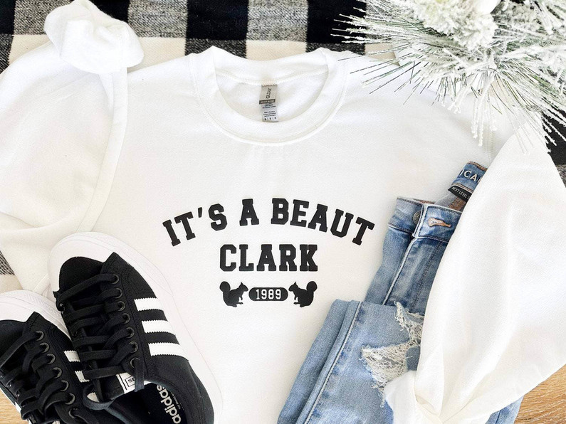 Funny It's A Beaut Clark Shirt, Christmas Sweater Short Sleeve