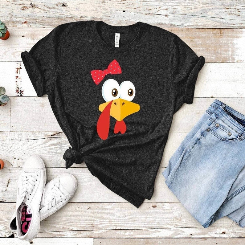 Turkey Face Funny Shirt, Thanksgiving 2023 Crewneck Sweatshirt Tee Tops