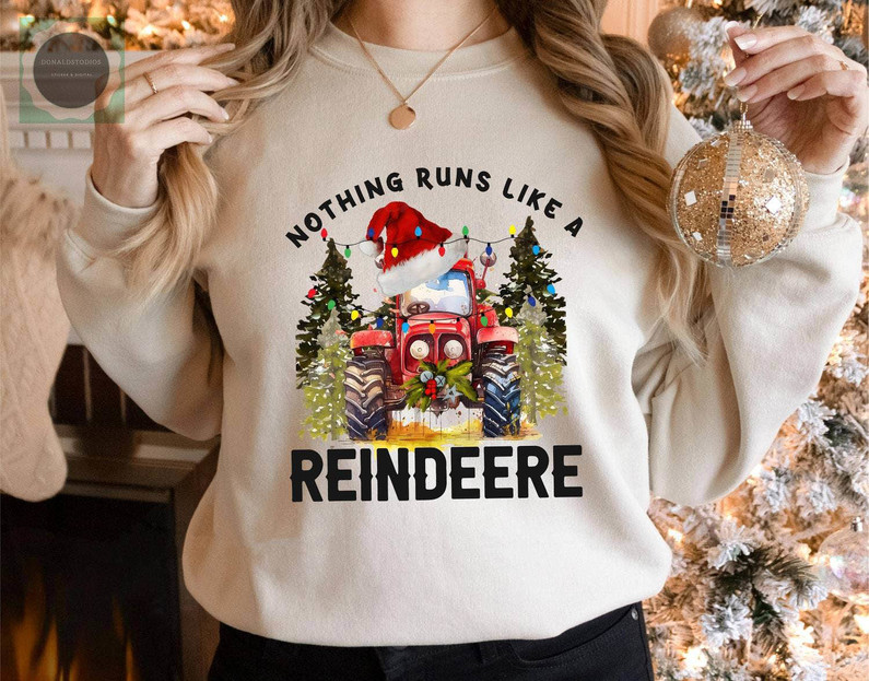 Nothing Runs Like A Reindeer Shirt, Winter Holiday Unisex T Shirt Unisex Hoodie