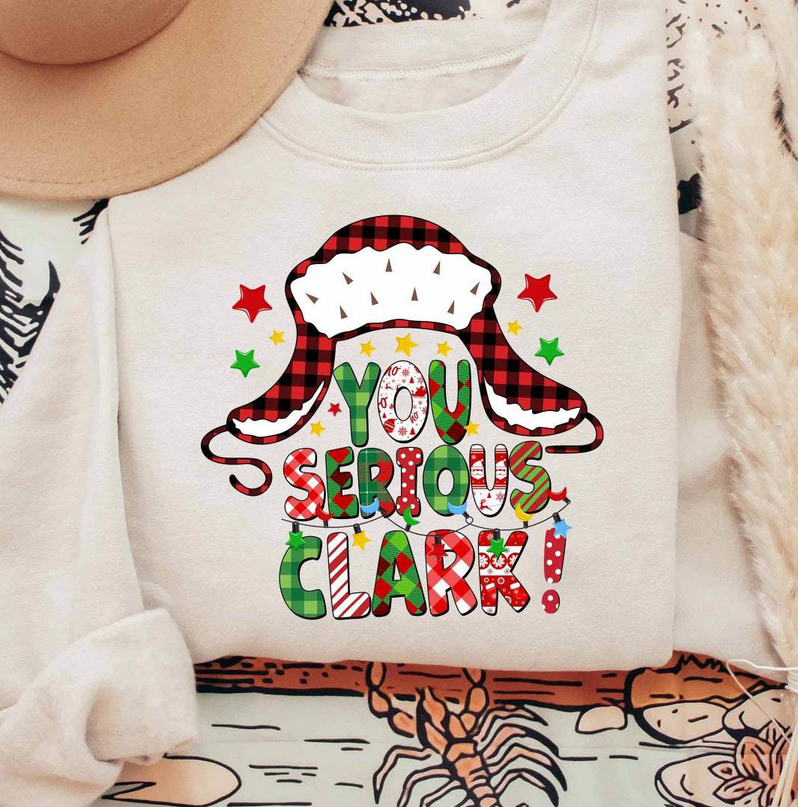 You Serious Clark Shirt, Christmas Family Long Sleeve Unisex Hoodie