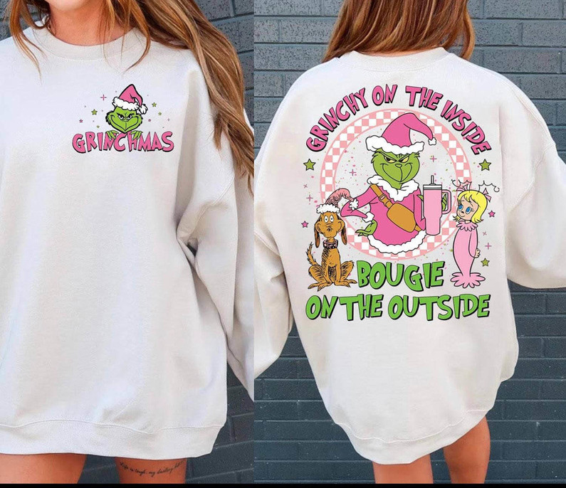 Grinch Bougie Shirt, The Inside Bougie On The Outside Sweater Short Sleeve