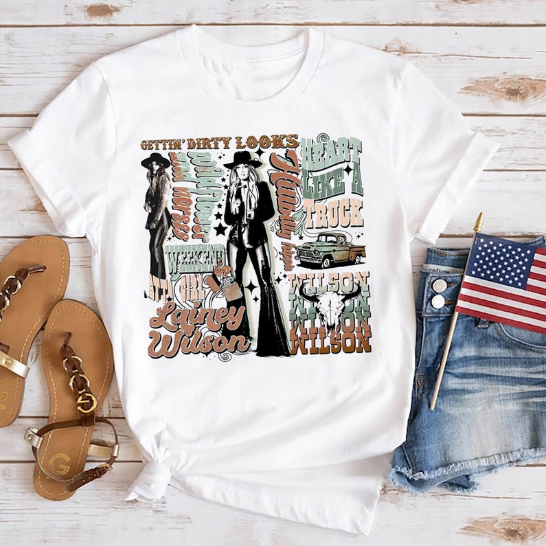 Comfort Lainey Wilson Shirt, Country's Cool Again Tour Unisex T Shirt Sweatshirt