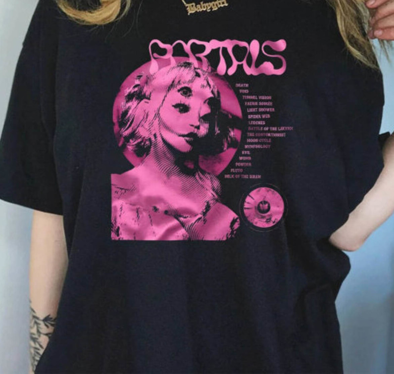 Creative Melanie Martinez Shirt, Portals Album Unisex Hoodie Short Sleeve