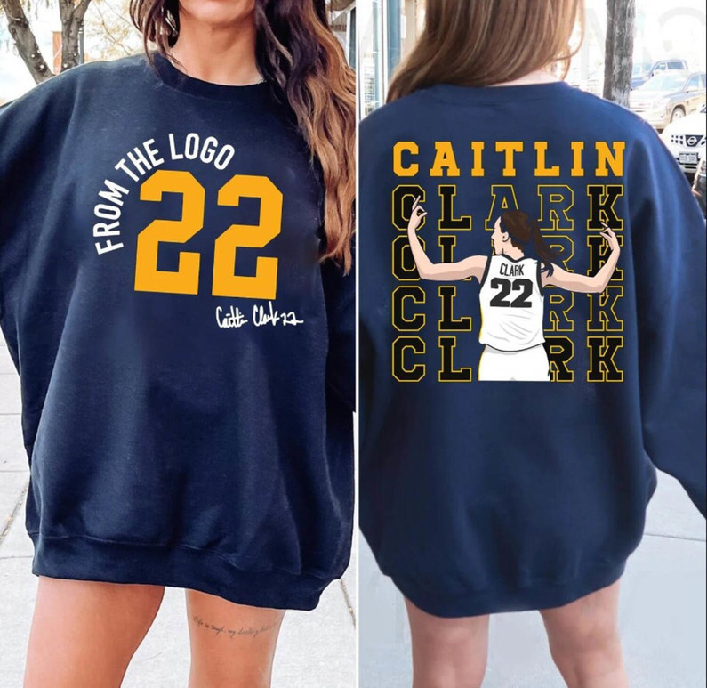 Comfort Caitlin Clark Shirt, American Clark 22 Basketball Short Sleeve Crewneck