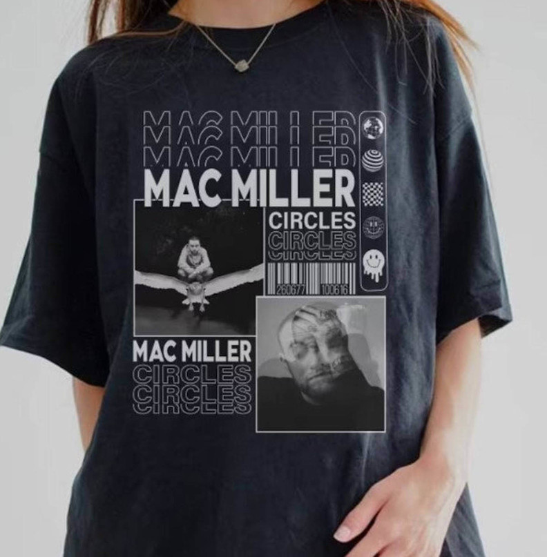 Retro Mac Miller Circles Shirt, New Rare Mac Miller Sweatshirt Tank Top
