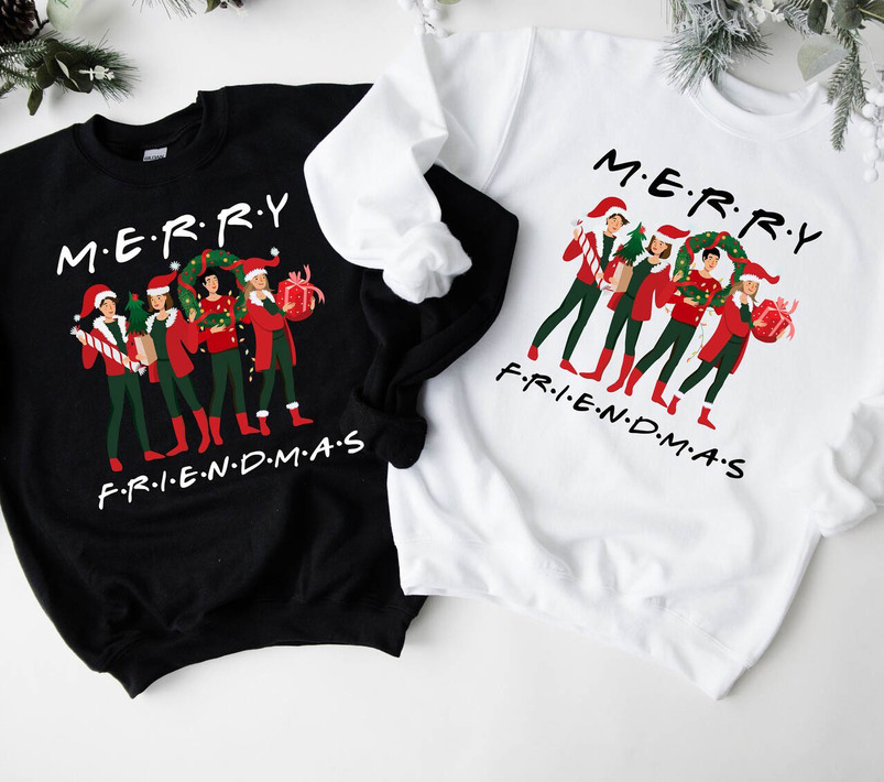 Groovy Friends Christmas Shirt, Bundle Best Friends Funny T Shirt Unisex Hoodie
