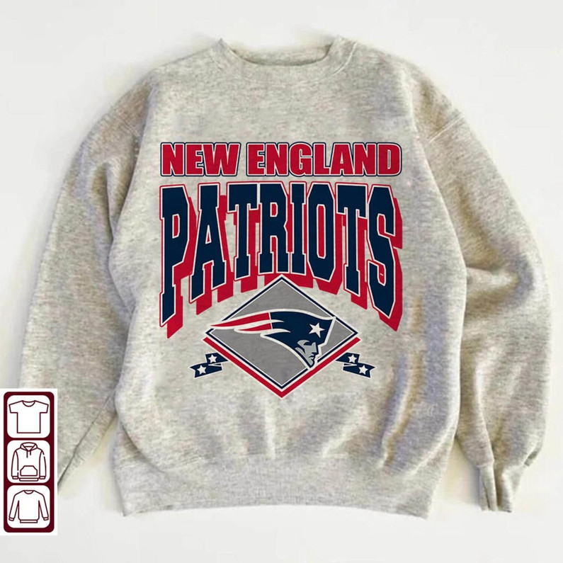 Retro New England Patriots Shirt, The Pats Awesome Short Sleeve Unisex T Shirt