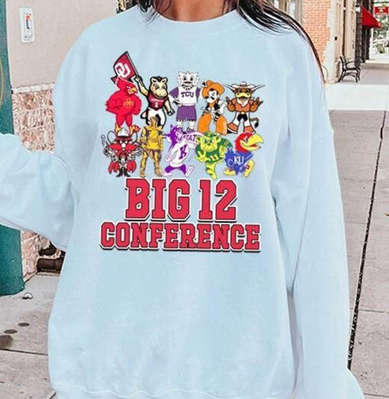 Funny Big 12 Conference Shirt, Retro College Football Unisex T Shirt Short Sleeve