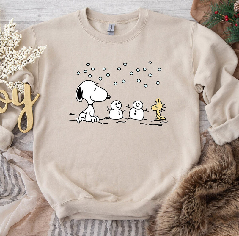 Trendy Snoopy Christmas Sweatshirt, Peanuts Christmas Shirt Long Sleeve