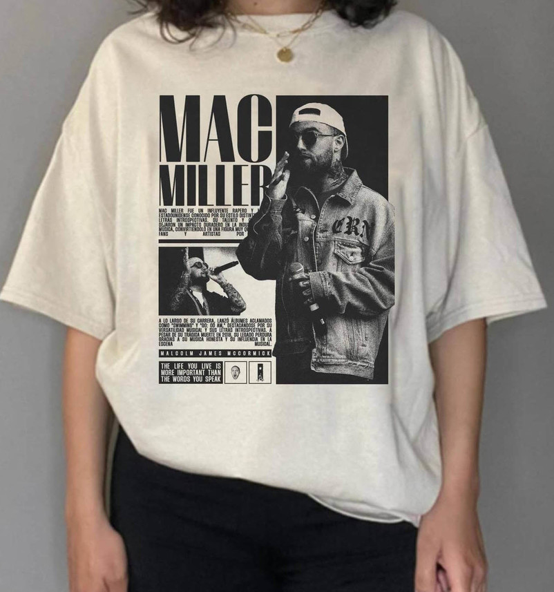 Trendy Mac Miller Sweatshirt, Vintage Rap Tee Mac Self Care Shirt Unisex Hoodie