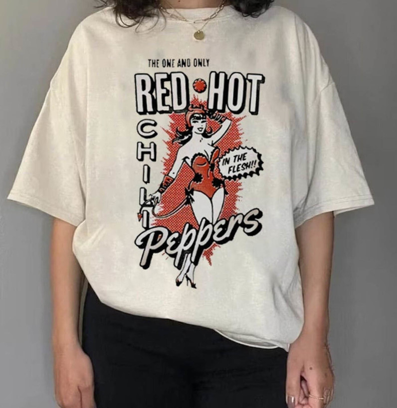 Red Hot Chili Peppers Shirt, Red Hot Chili Peppers 90s Unisex T Shirt Short Sleeve
