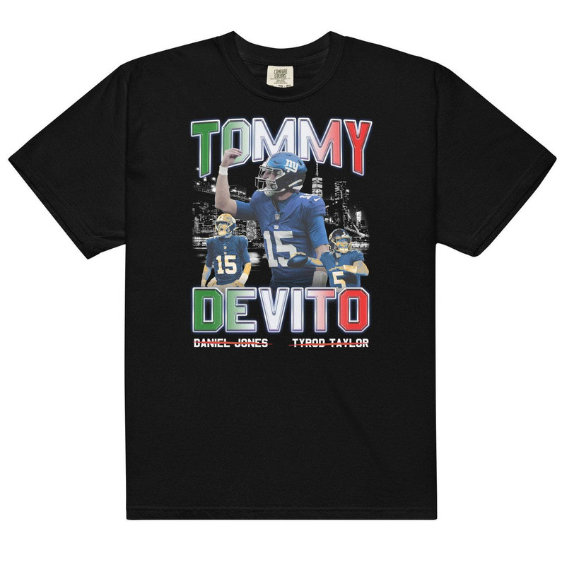 Groovy Tommy Devito Shirt, New York Giants Italian 90s Crewneck Long Sleeve