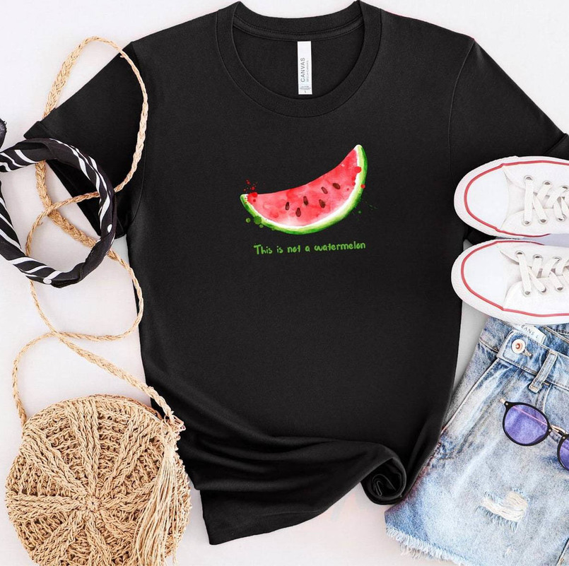 Cool Palestine Watermelon Shirt, This Is Not A Watermelon Unisex Hoodie Crewneck