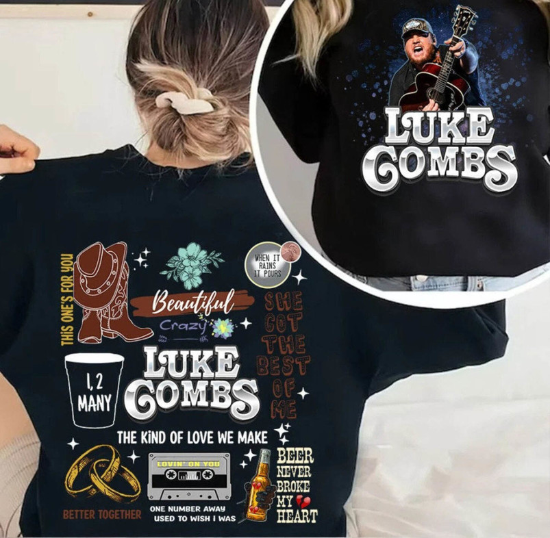 Unique Luke Combs World Tour Shirt, Luke Combs Bullhead Sweatshirt Tee Tops
