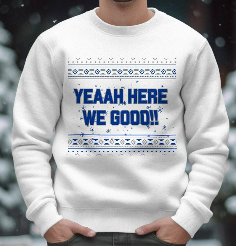Here We Go Dallas Cowboys New Rare Shirt, Ugly Christmas Sweater Short Sleeve
