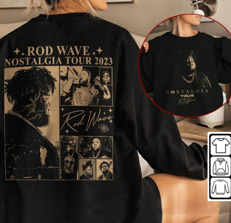 Cool Rod Wave Shirt, Rod Wave Nostalgia 90s Rap Music Unisex Hoodie Tee Tops
