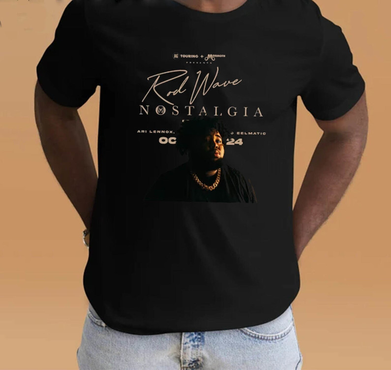 Retro Rod Wave Shirt, Rod Wave Nostalgia Tour T Shirt Long Sleeve