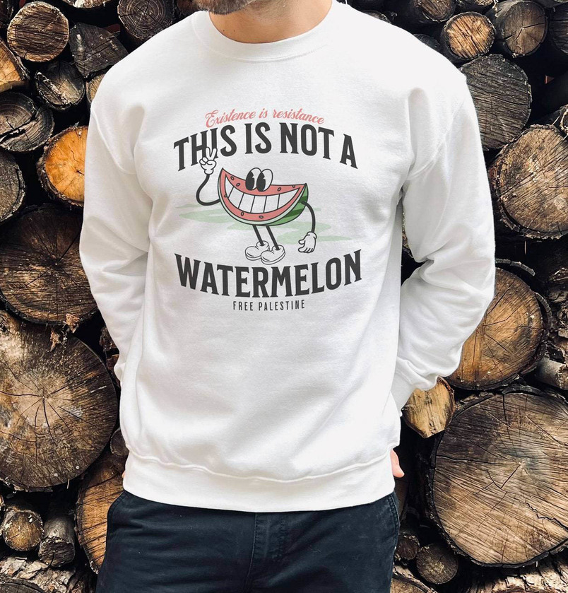 Comfort Palestine Watermelon Shirt, Free Palestine Unisex Hoodie Crewneck